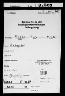 Ermittlungen gg. F. Kulow u.a. wg. NSG im Dulag 201. Bd. 2