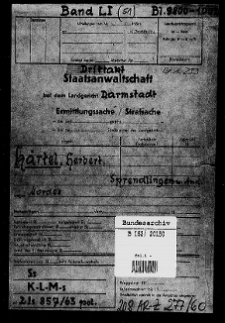 Mehrfertigung StA Darmstadt 2 Js 50/66.- Hauptakten. Bd. 51 (Bl. 9800-10021)