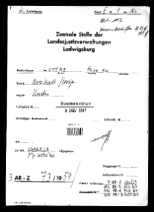 Erschießungen von Polen und Juden im Rahmen der sog. Intelligenzaktion durch Angehörige des Volksdeutschen Selbstschutzes in den Wäldern von Piasnitz u.a.O. im Kreis Neustadt / Danzig-Westpreußen in den Jahren 1939/40 Bd. 5 (Bl. 1-164)